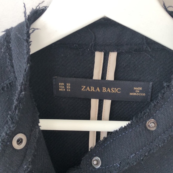 ZARA  Motorcycle Style wool jacket - Picture 2 of 7